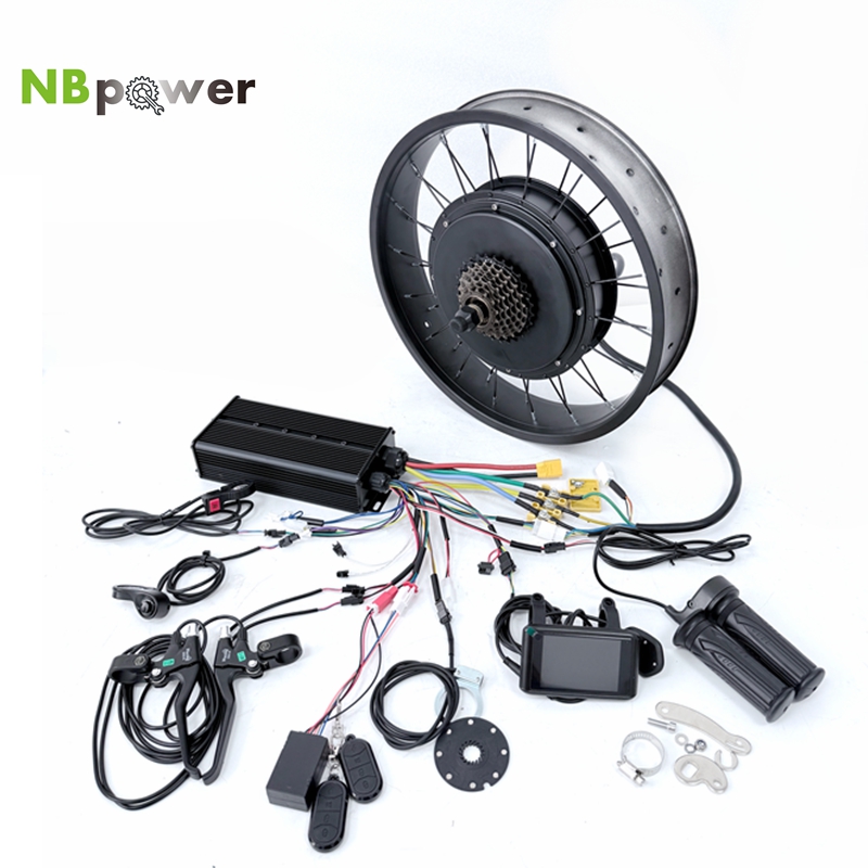 72V 5000W Hub Motor Kit - NBpower 72V 5000W 70-90km/jam Kit Konversi