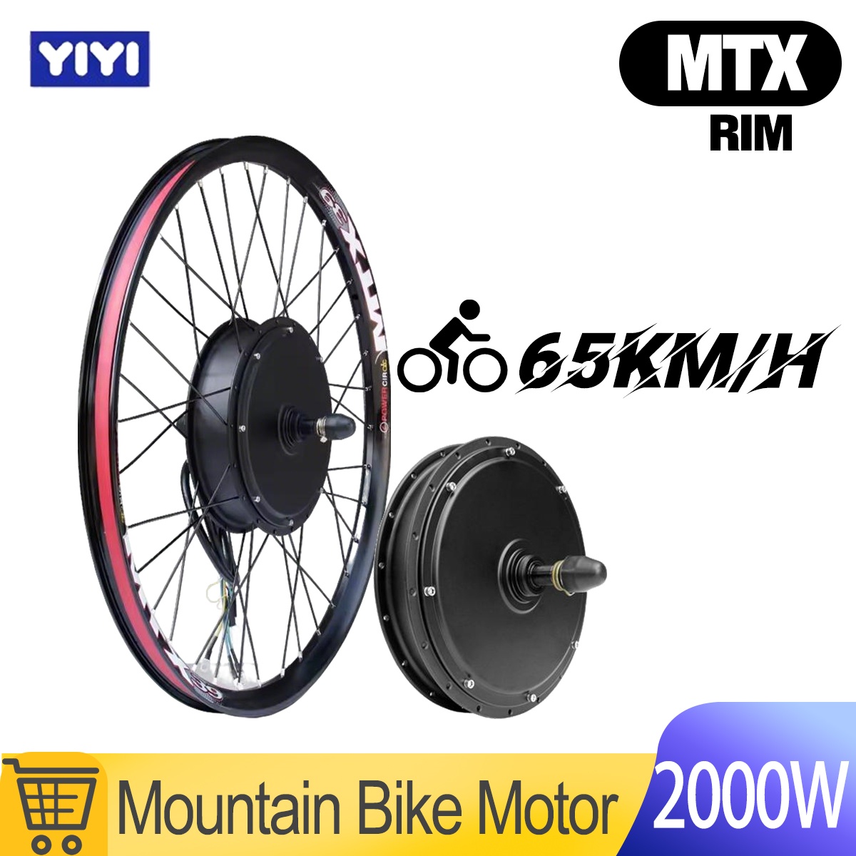 72V 5000W Hub Motor Kit - MTX 48V52V 2000W Roda Motor Ebike