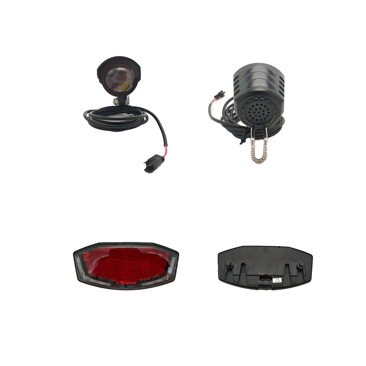 Tongsheng Tsdz2B Mid Drive Motor - Lampu Depan dan Belakang 6V untuk