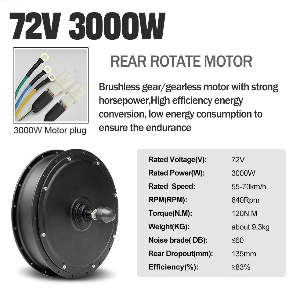 Kit Konversi Sepeda Listrik 30 - Ebike Conversion Kit 72V 3000W ulasan dan harga