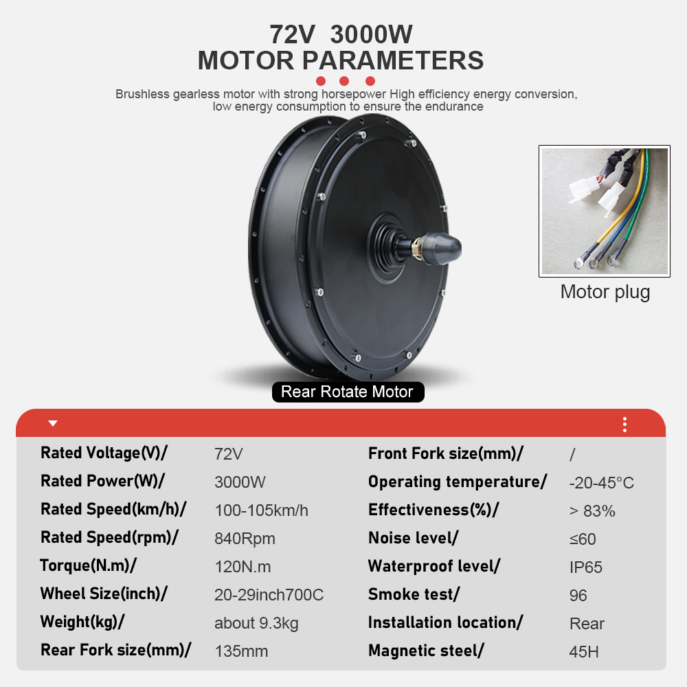 Motor Sepeda Listrik 72V 3000W - Ebike Conversion Kit 72V 3000W ulasan dan harga